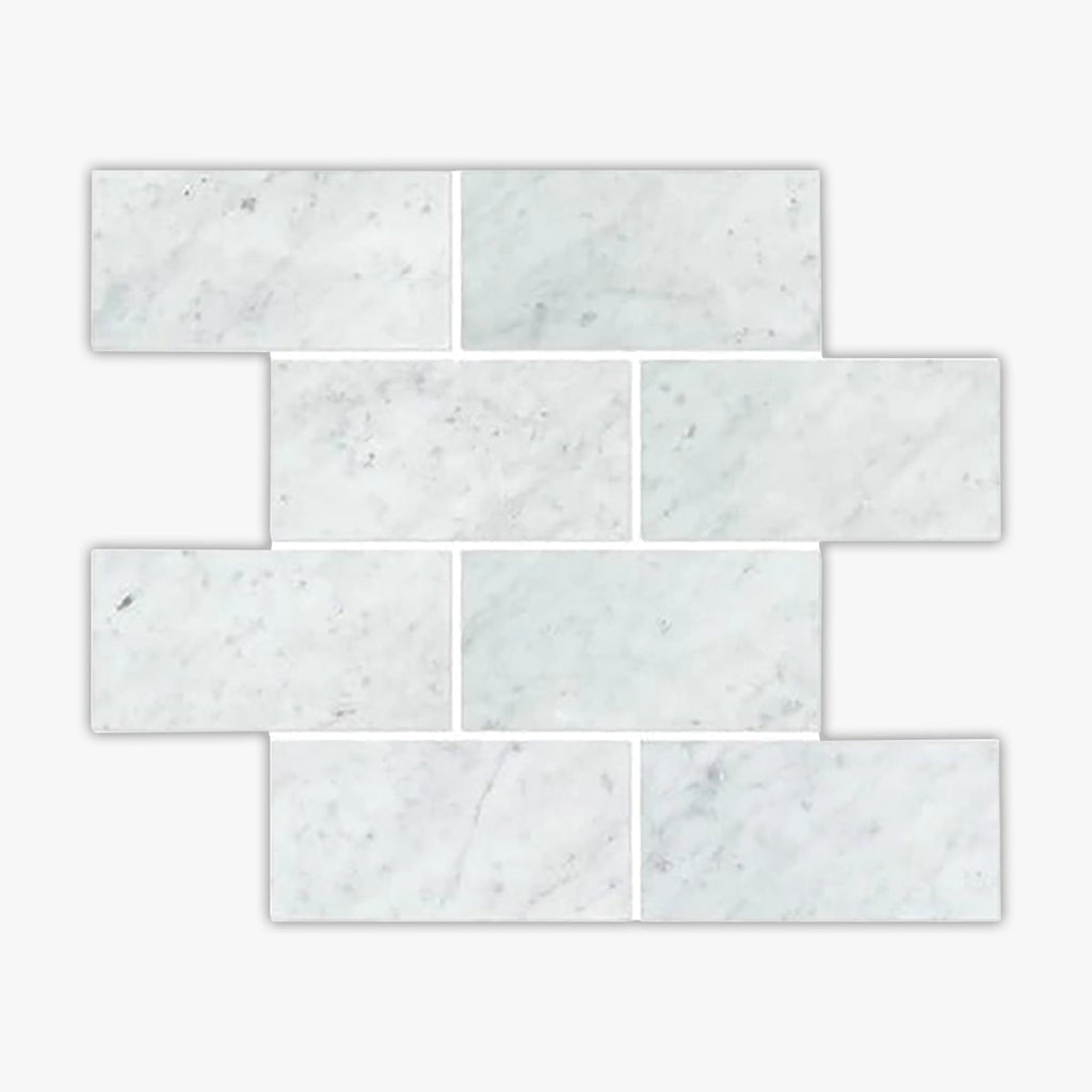 Carrara White Honed 12x24 Marble Tile