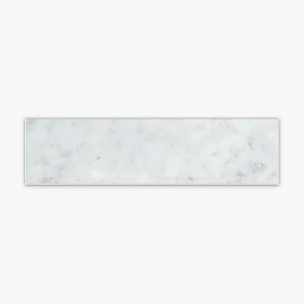 Carrara White Honed 3x12 Marble Tile