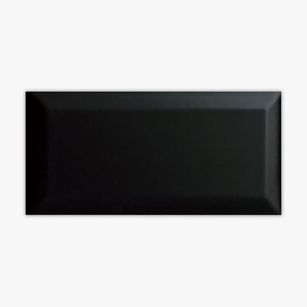 Black Glossy 3x6 Ceramic Tile