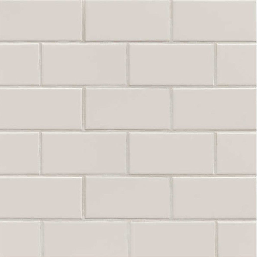 Tender Gray Glossy 6x18 Ceramic Tile