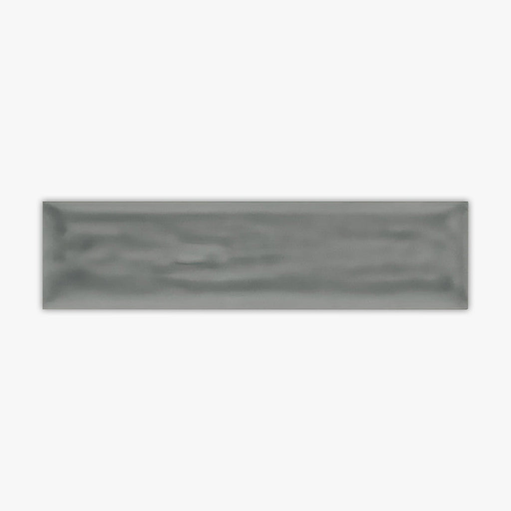 Dark Gray Glossy 3x12 Bullnose Ceramic Molding