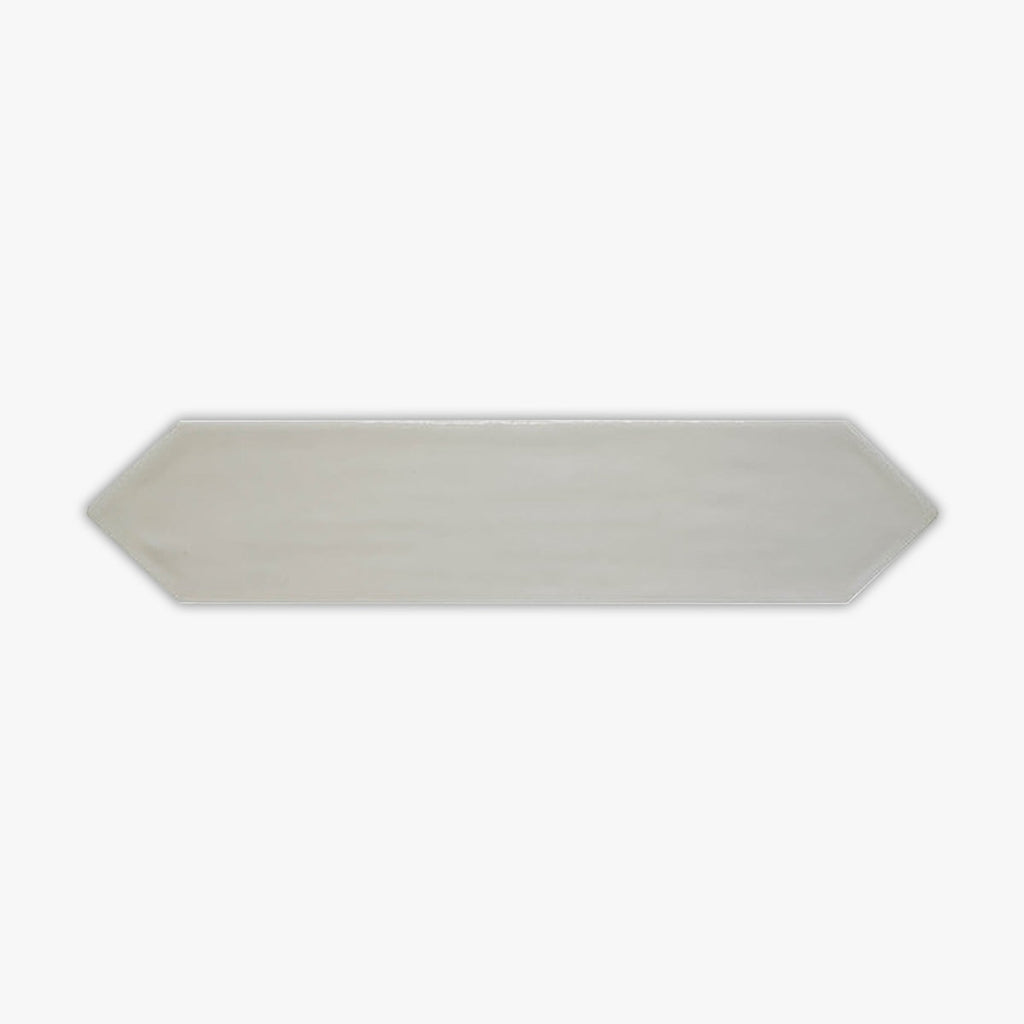 Light Gray Glossy Picket Ceramic Tile