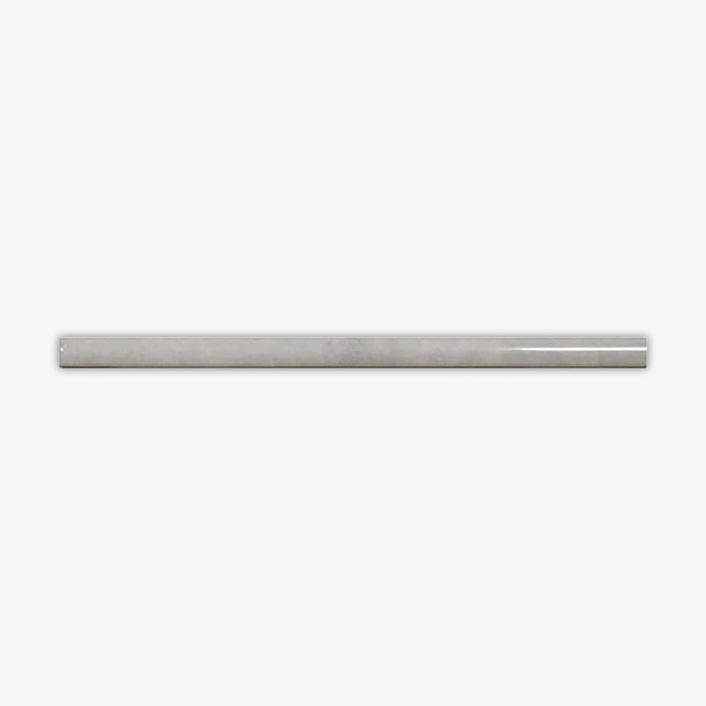 Tender Gray Glossy 3/4x16 Pencil Liner Ceramic Molding