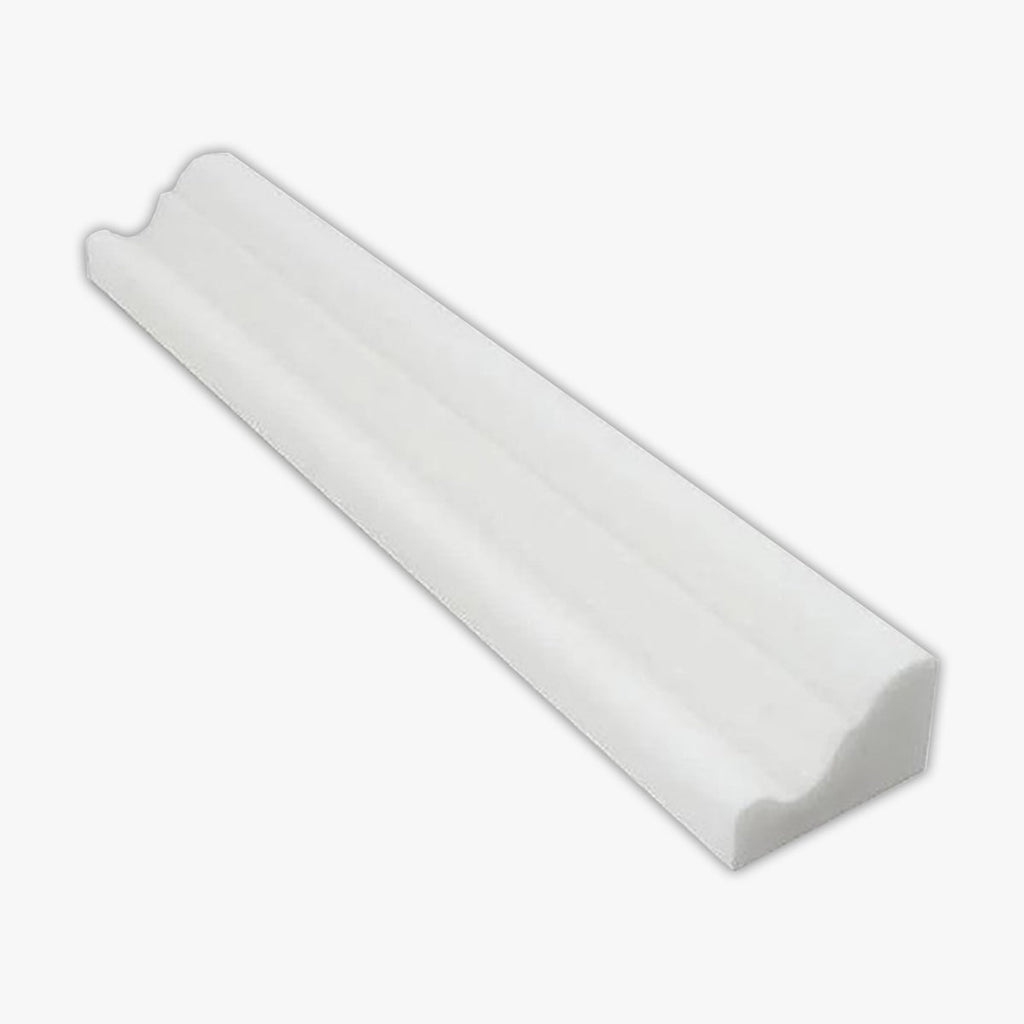 Thassos White Honed Crown Marble Molding