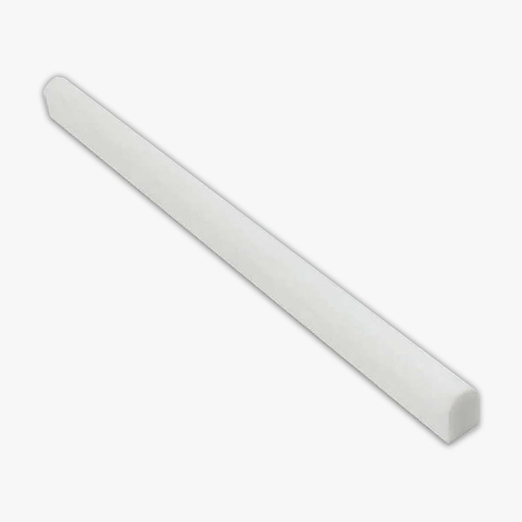 Thassos White Polished Pencil Liner Dome Marble Molding