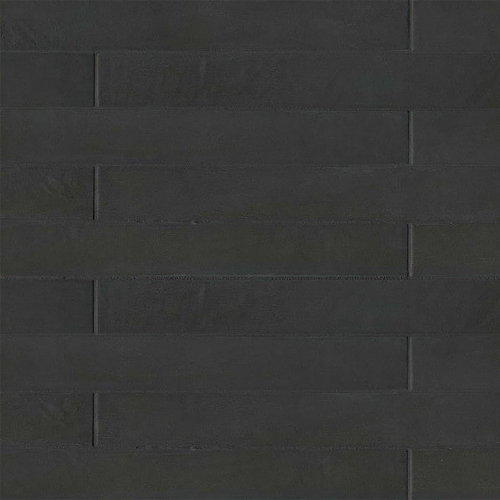 Solid Black Matte 3x24 Porcelain Tile