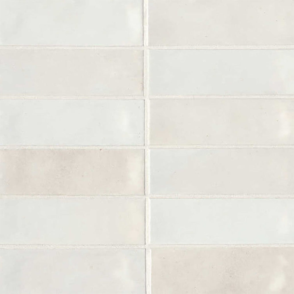 White Glossy 2x6 Porcelain Tile