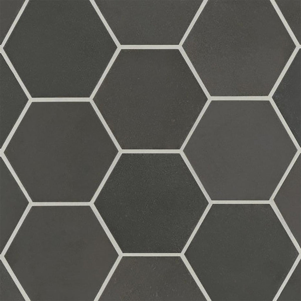 Black Matte Hexagon 4x5 Porcelain Tile