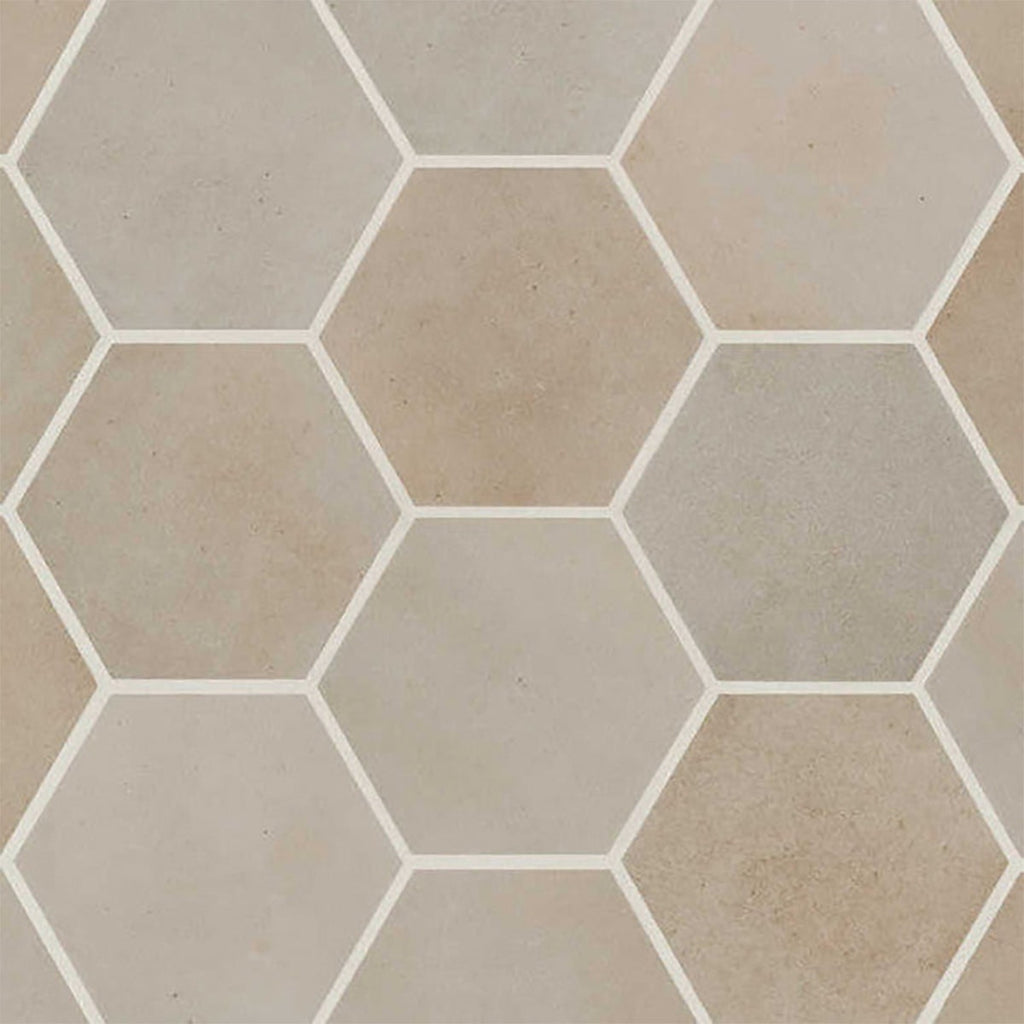 Taupe Matte Hexagon 4x5 Porcelain Tile