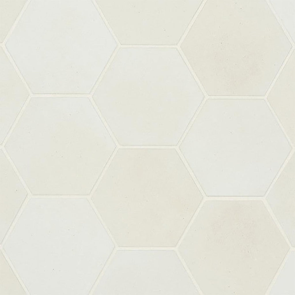 White Matte Hexagon 4x5 Porcelain Tile