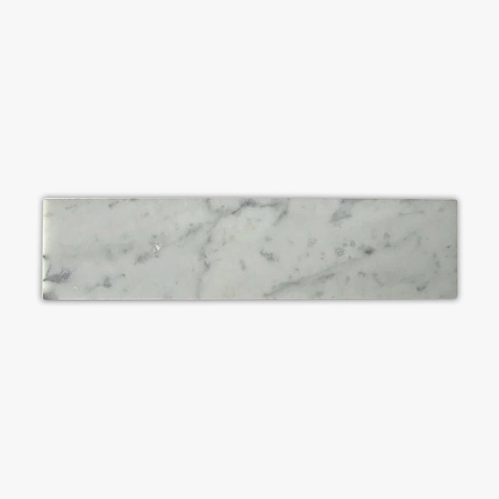 Bianco Carrara Honed 3x12 Marble Tile