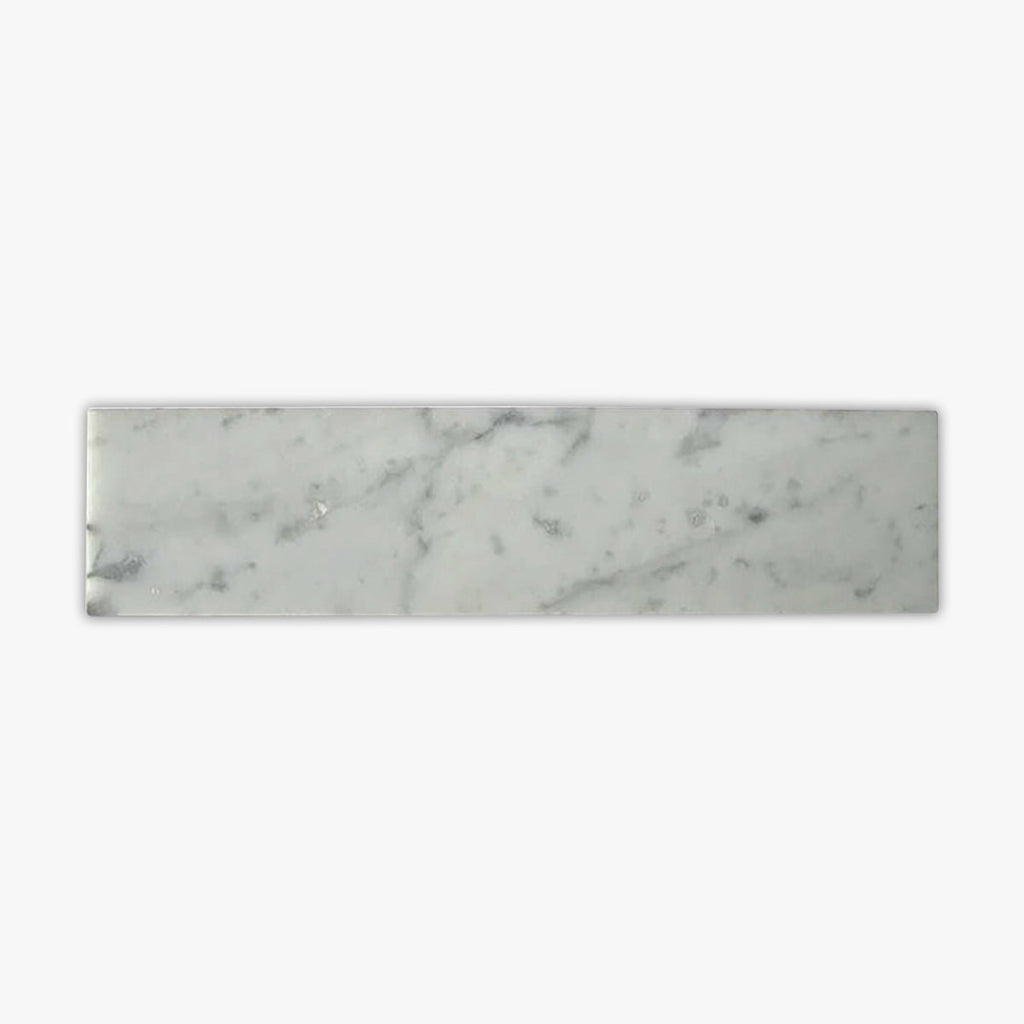 Bianco Carrara Polished 3x12 Marble Tile