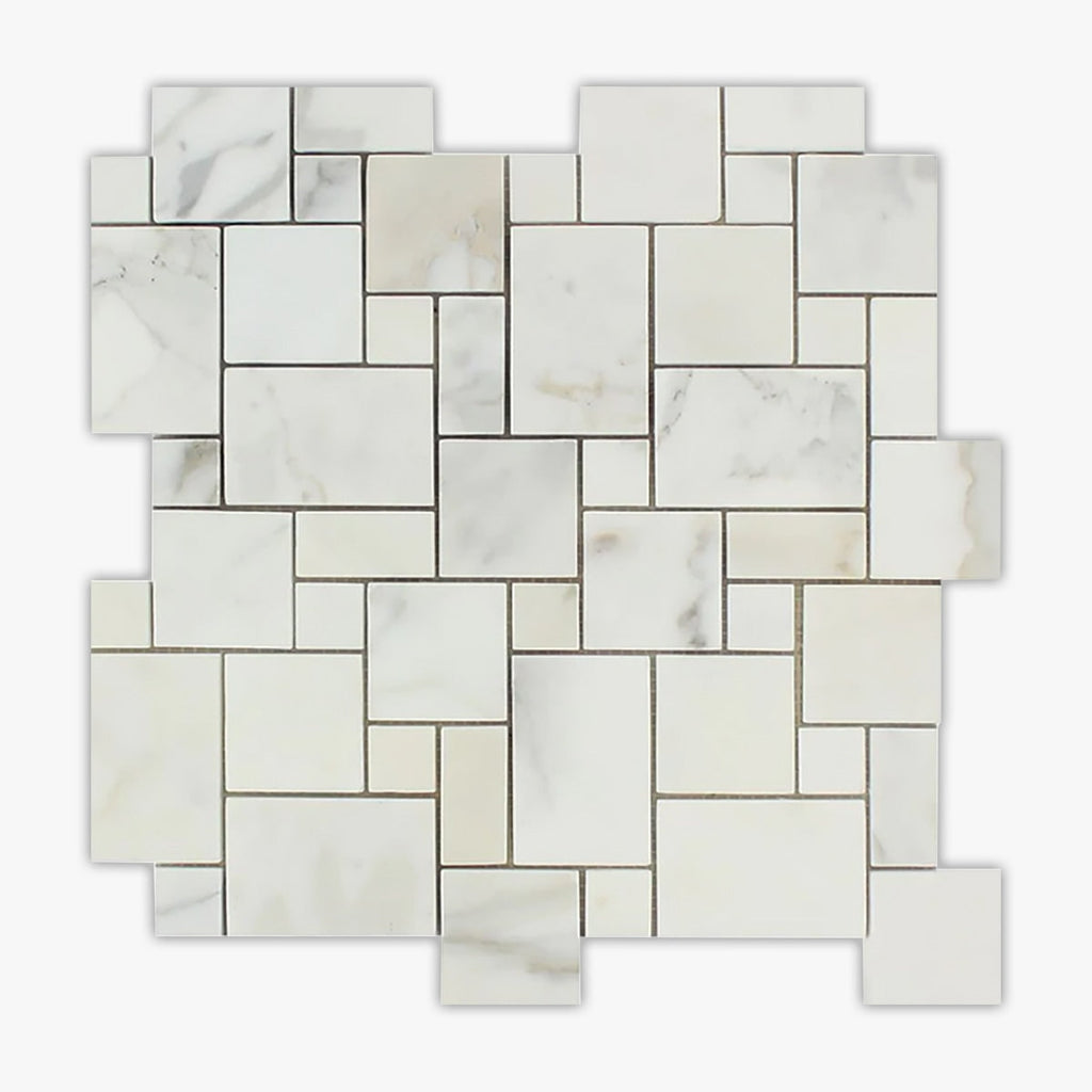 Calacatta Gold Polished Opus Marble Mosaic