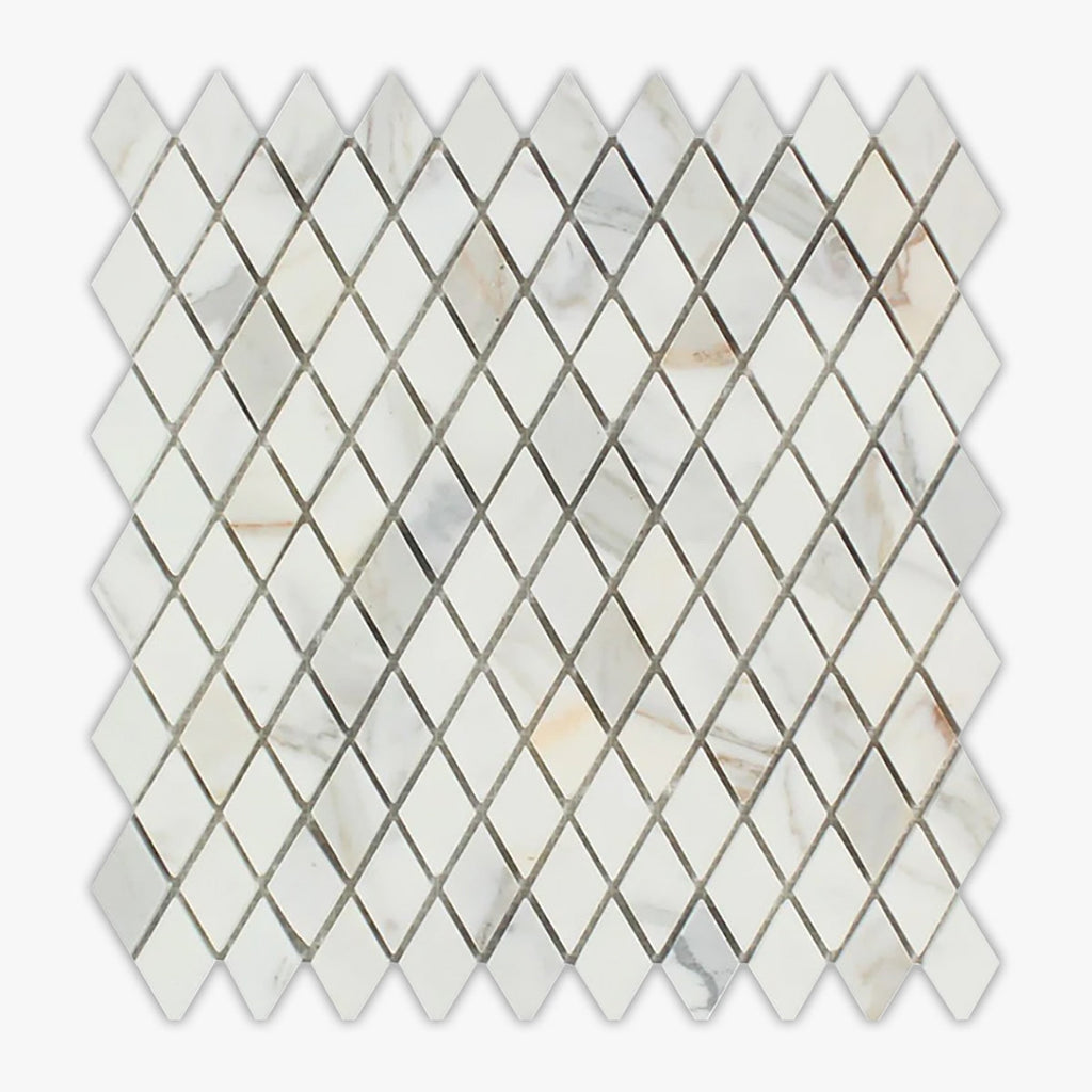 Calacatta Gold Polished 1x2 Diamond Marble Mosaic