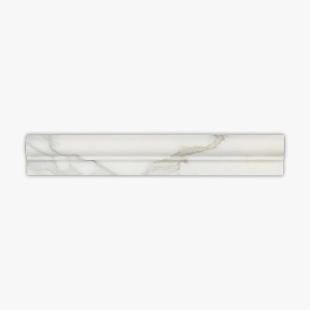 Calacatta Gold Polished Chair Rail Marble Molding